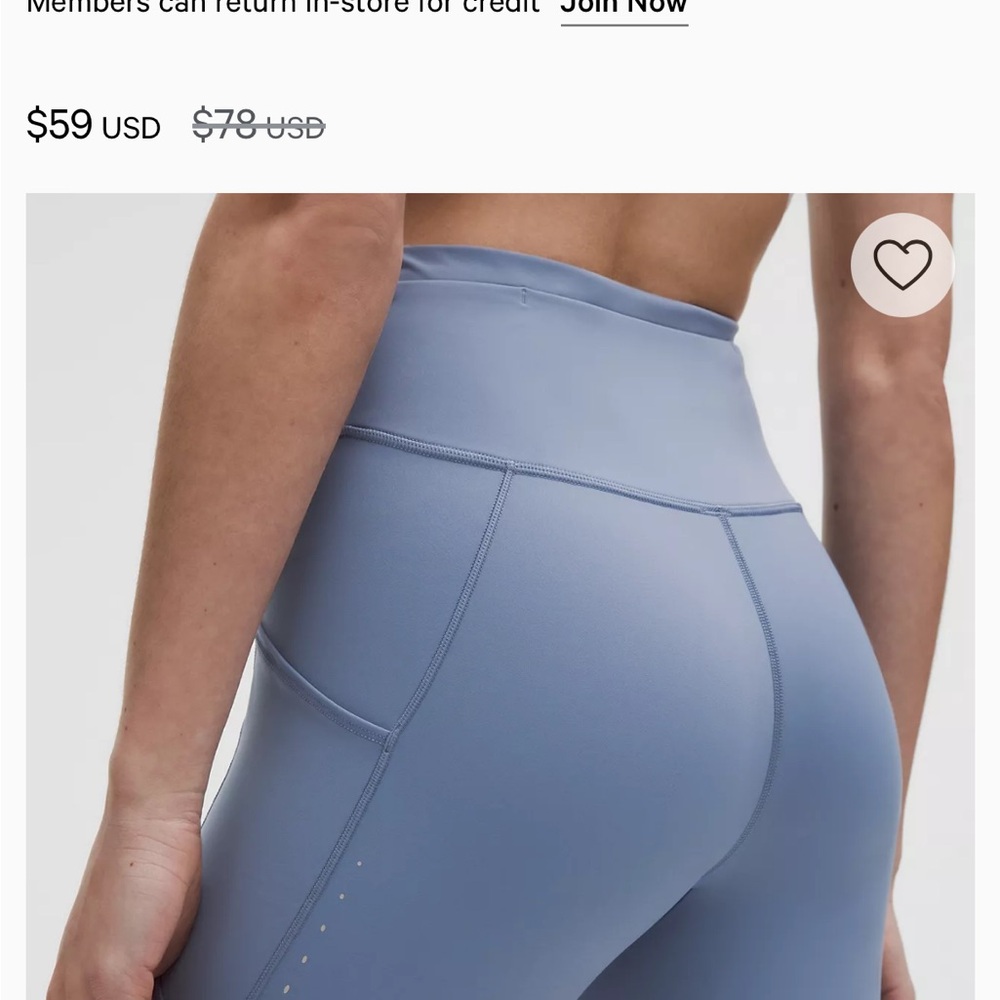 Lululemon Athletica Sky Blue Shorts